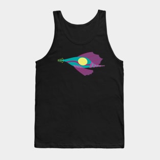 Retro Spaceship Three Tank Top